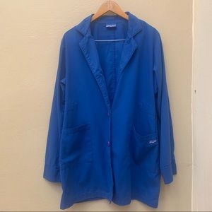 Butter Soft: Royal Blue Scrub Large Jacket